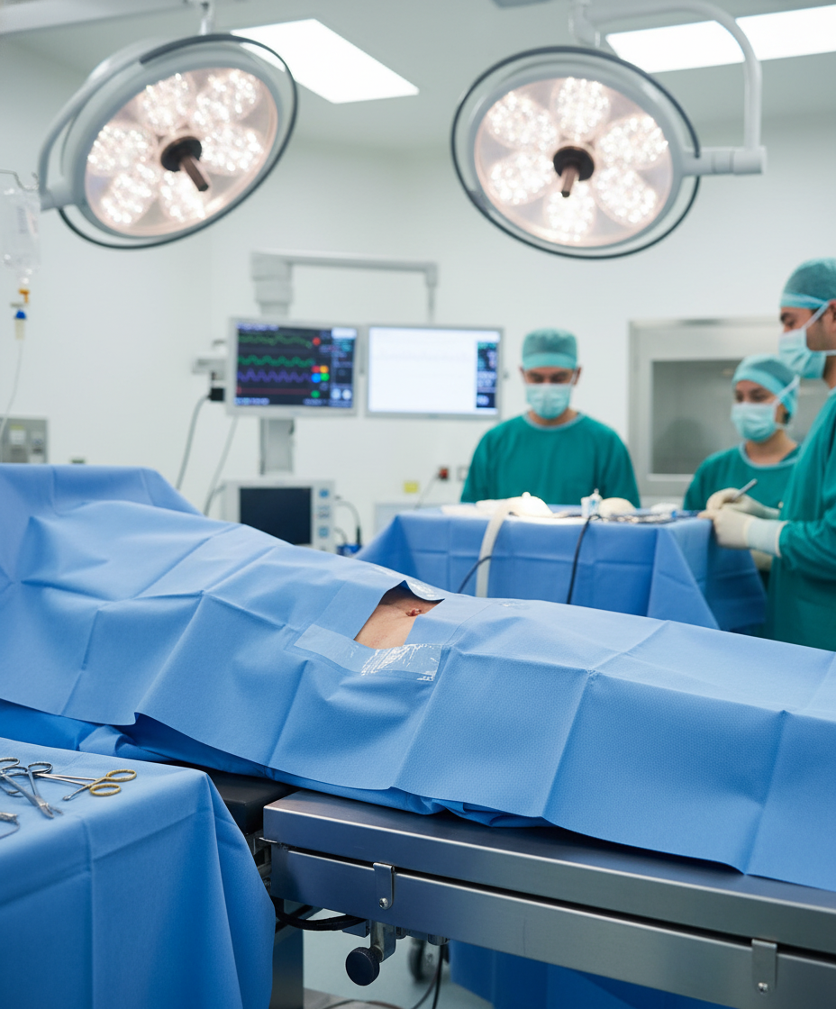 Drape in Clinical Setting