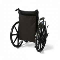 Side angle view on wheelchair