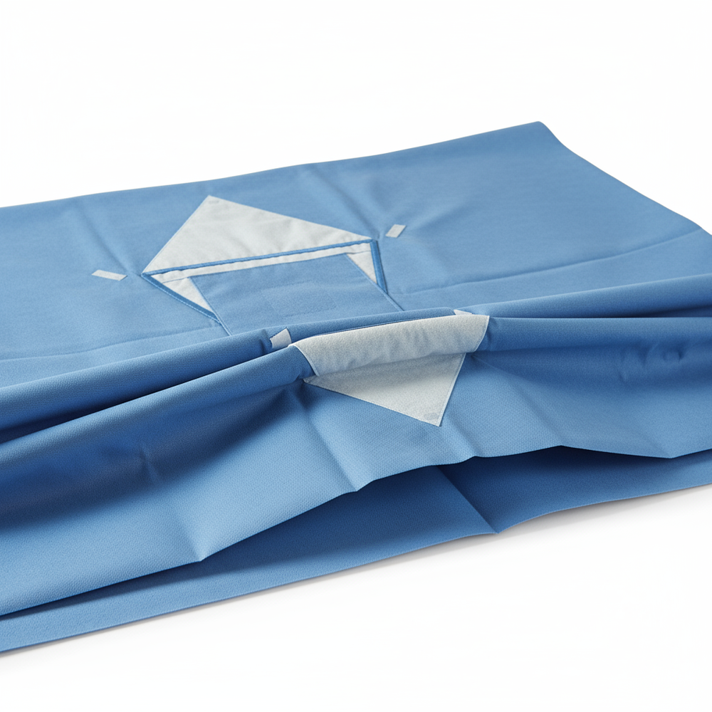 Side angle showing fabric layers