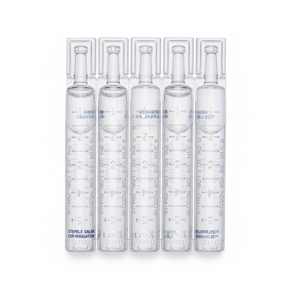 Side profile showing full vial length