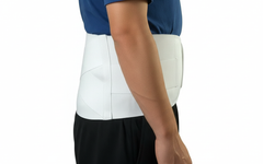 Side view of back support brace