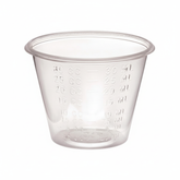 Side angle view showing graduations