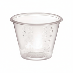 Side angle view showing graduations