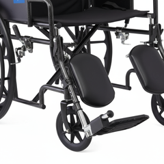 Guardian Reclining Wheelchair - 300 lbs Capacity, Adjustable 90-180° Recline, Elevating Leg Rests