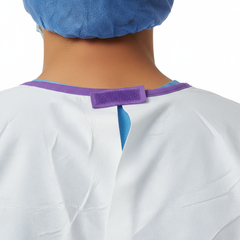 Purple Neck Binding Detail