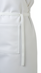 Close-up detail of apron ties