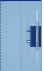 Hook-and-loop line holder detail