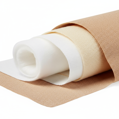 Close-up detail view of compression layers