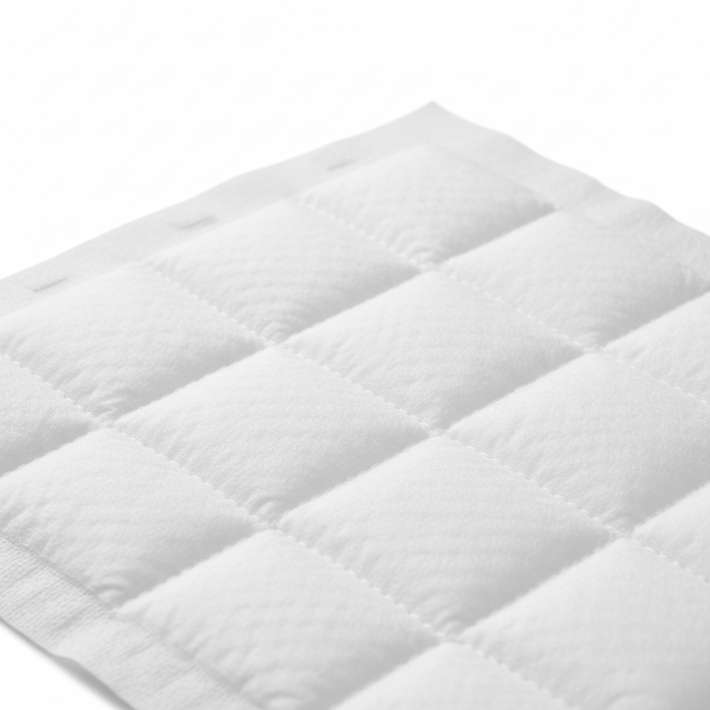 Quilted top sheet texture detail