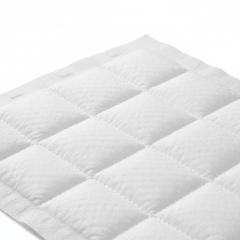 Quilted top sheet texture detail