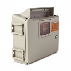 Medline Locking Sharps Cabinet - Side Profile View