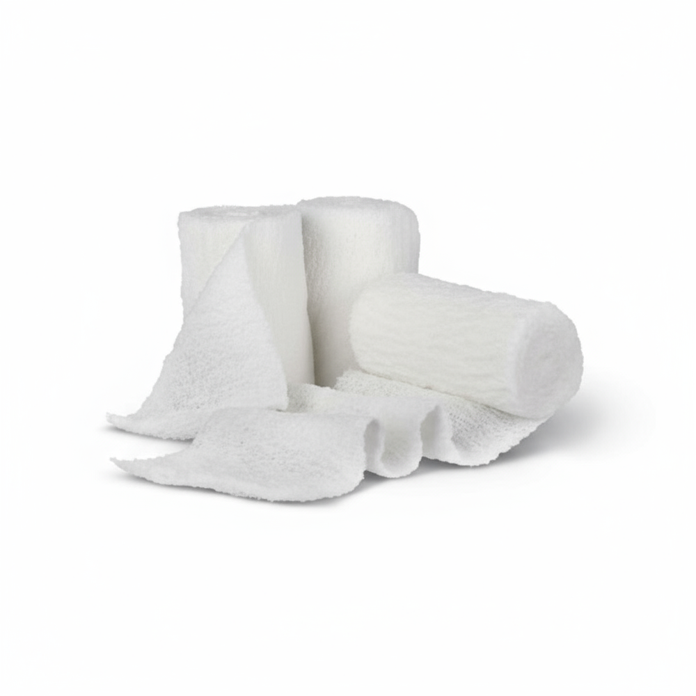 Partially unrolled bandage