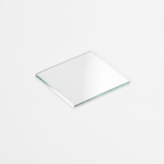 Macro shot of cover glass showing edges and clarity