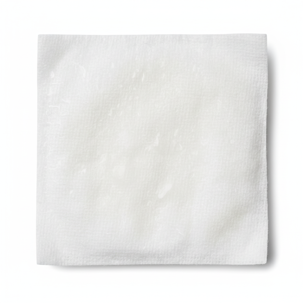 Macro shot of nonwoven pad texture