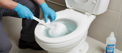 Mop Cleaning Toilet Bowl
