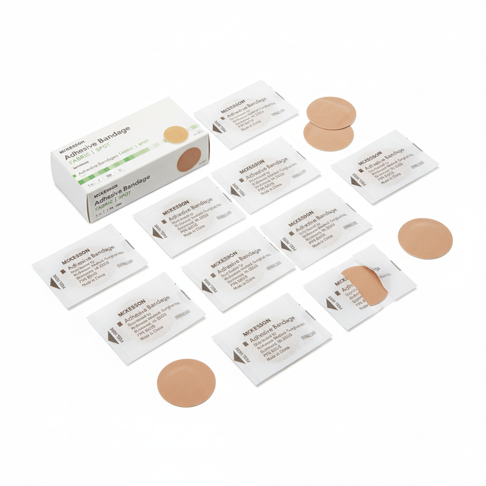 Multiple bandages flat lay