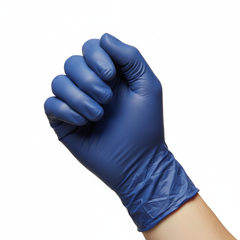 Nitrile Glove Worn on Hand