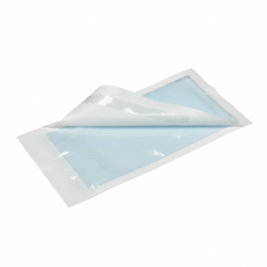 Opened sterilization pouch showing both sides