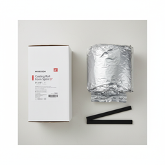 Overhead view of casting roll