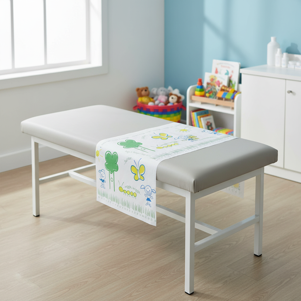Paper on pediatric exam table