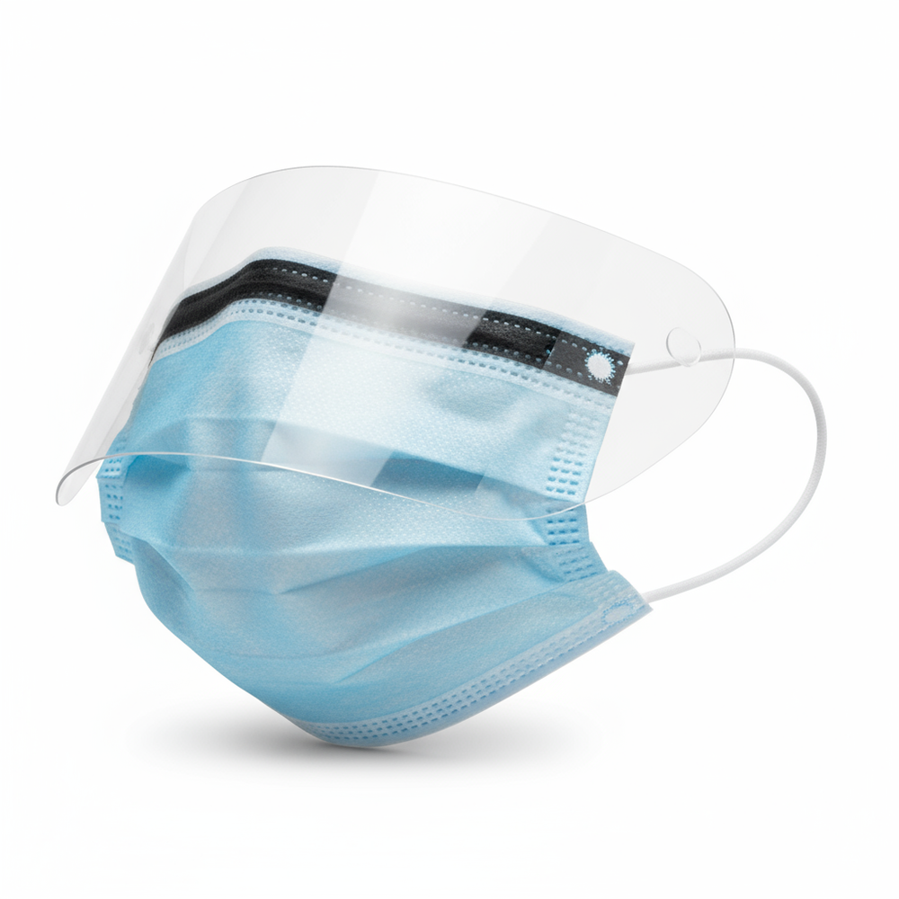 Pleated mask expansion view