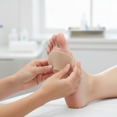 Product application on foot