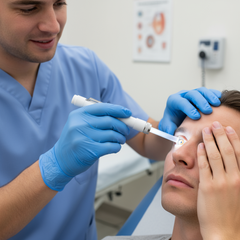 Pupillary examination demonstration