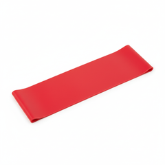 Red resistance band unrolled