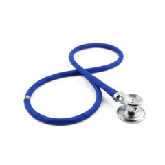 Royal blue tubing with chrome binaurals