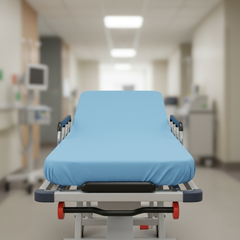 Sheet on medical stretcher