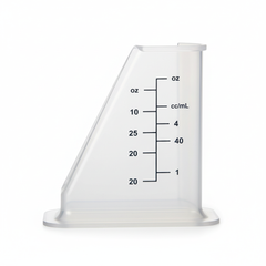 Side angle showing measurement graduations