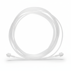 Side angle view of medical gas sampling line