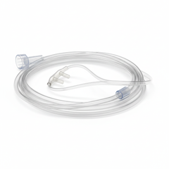 Side angle view of nasal cannula