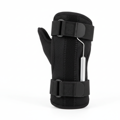 Side angle view showing aluminum stays