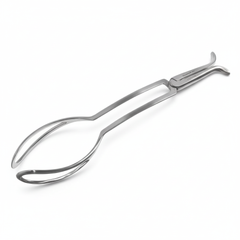 Side profile showing blade curvature and ergonomic handles