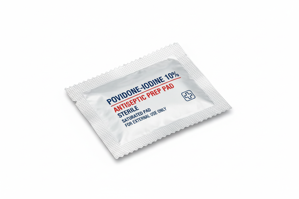 Single prep pad packet