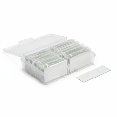 Slides in cellophane and plastic box