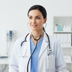 Stethoscope in clinical setting