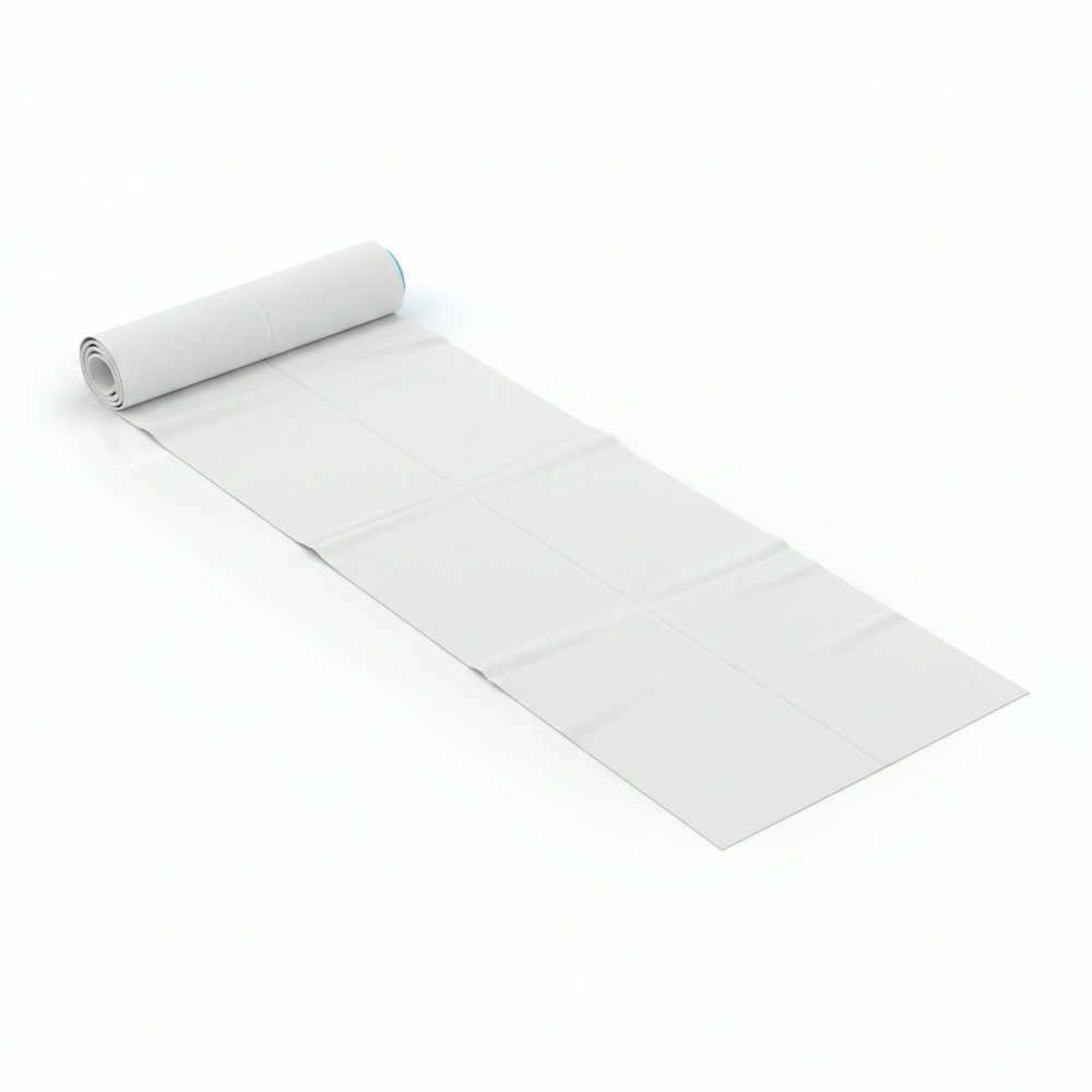 Stockinette unrolled flat