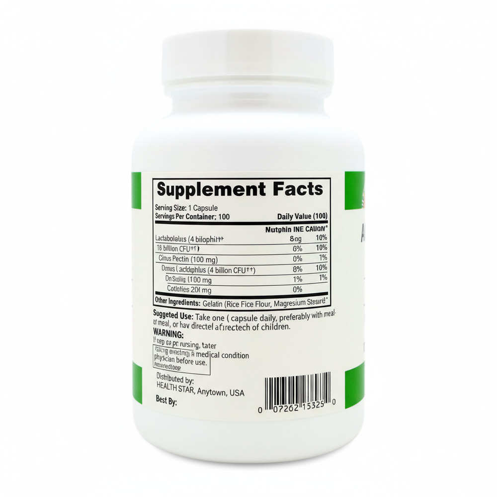 Supplement facts and ingredients