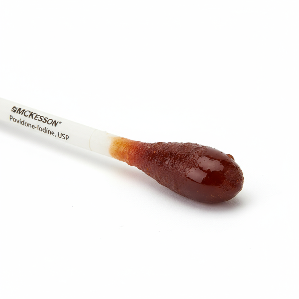 Swabstick tip close-up