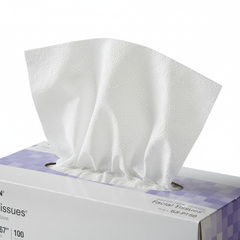 Tissue being pulled from box