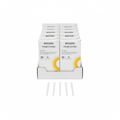 Top-down angle of thermometer probe covers