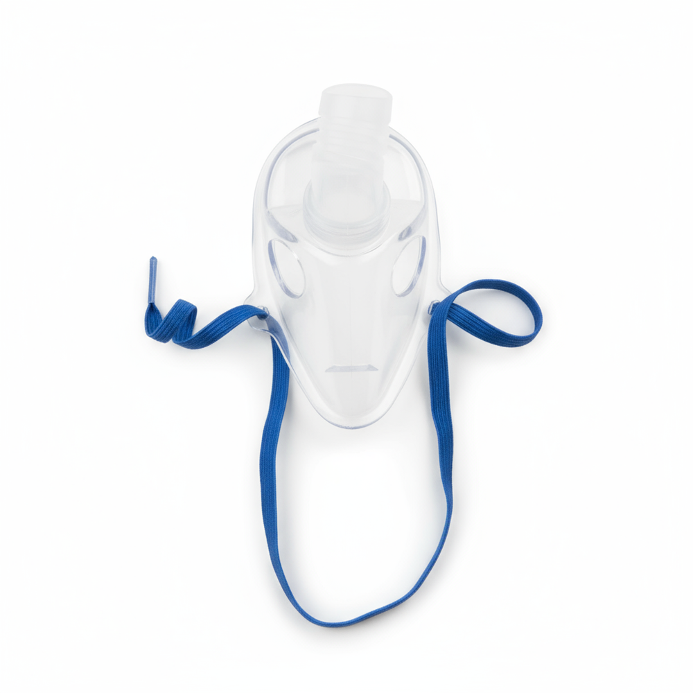 Top-down view of complete mask assembly