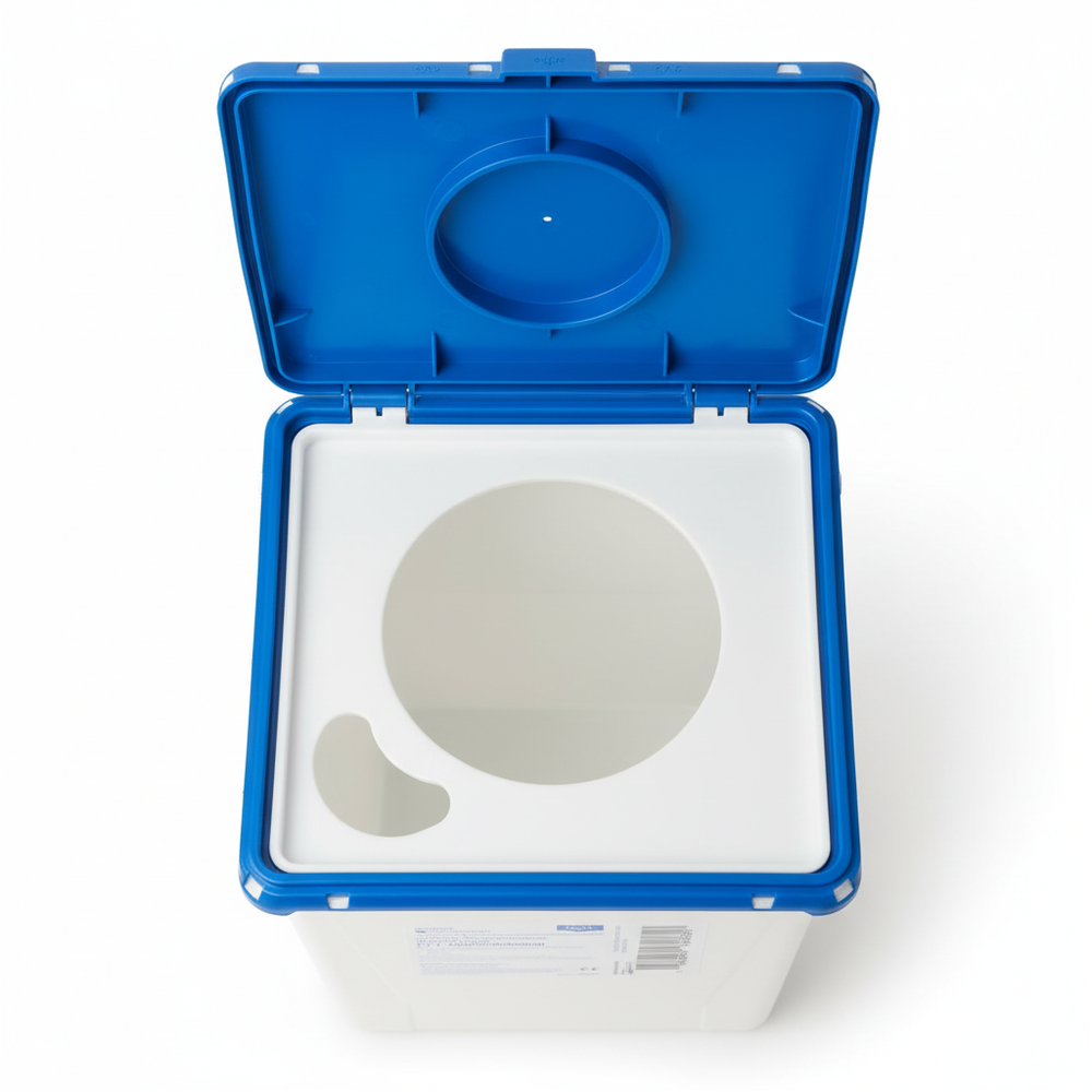 Top-down view of dual-entry ports