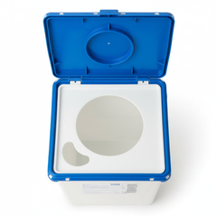 Top-down view of dual-entry ports