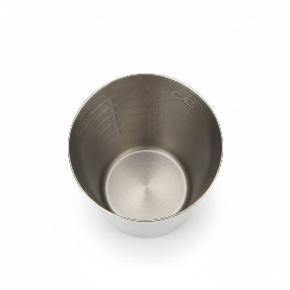 Top-down view of medicine cup