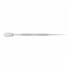 Top-down view of spatula and packer