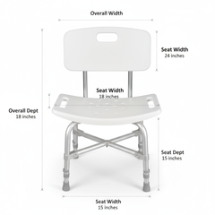 Top-down view showing complete dimensions