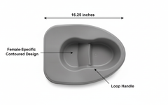 Top view of bariatric bedpan